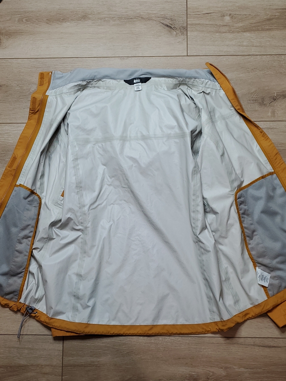 REI Co-op Peak 2.5L Jacket Womens Hooded Rain Windbreaker Outdoor Size Large - Picture 10 of 13